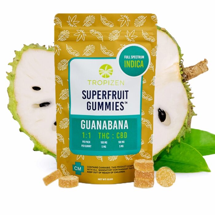 Tropizen's THC Infused Guanabana Superfruit Gummies